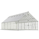 Serre Balance™ 25,6m² en aluminium et polycarbonate gris – Canopia by Palram