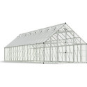 Serre Balance™ 29,3m² en aluminium et polycarbonate gris – Canopia by Palram