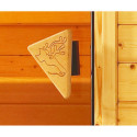 Sauna traditionnel d'angle FIONA 2 - 68mm - 4 à 5 places - KARIBU