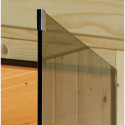 Sauna traditionnel d'angle FIONA 2 - 68mm - 4 à 5 places - KARIBU