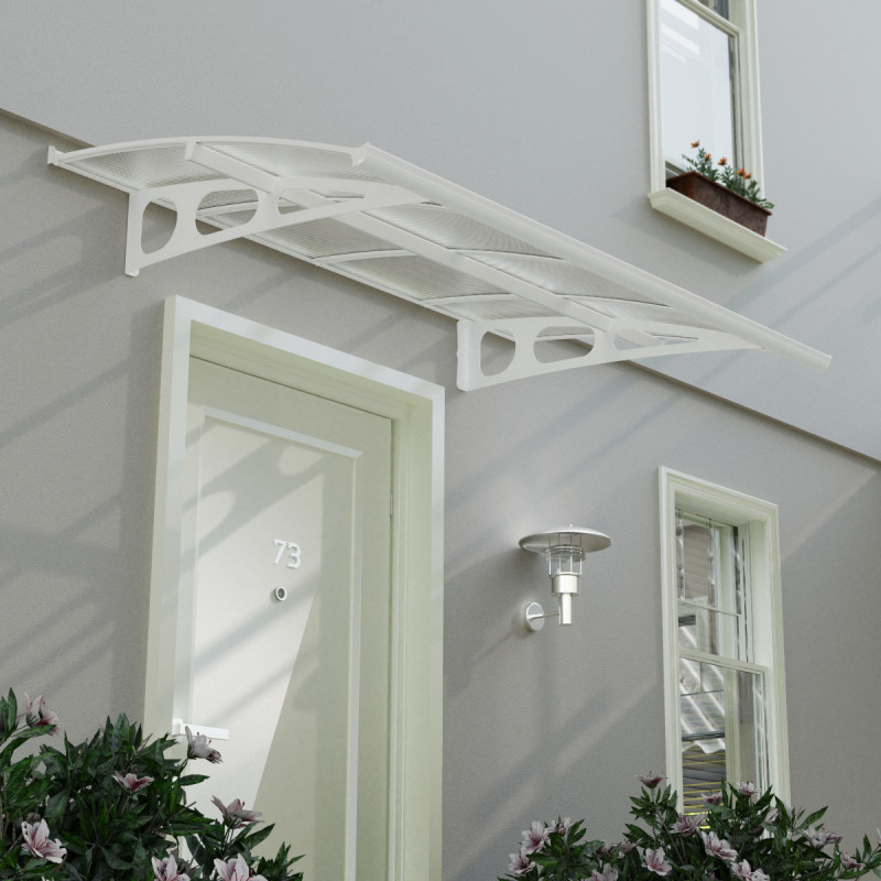 Auvent marquise en polycarbonate 6mm Bordeaux™ 2230 – Palram - Canopia