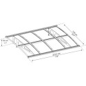 Auvent marquise en polycarbonate 6mm Bordeaux™ 2230 – Palram - Canopia