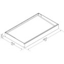 Auvent marquise en acrylique gris foncé blanc Sophia™ 2150 – Canopia