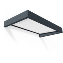 Auvent marquise en acrylique gris foncé blanc Sophia™ 2150 – Canopia