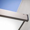 Auvent marquise en acrylique gris foncé blanc Sophia™ 2150 – Canopia