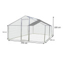 Enclos parc grillagé 6m² en acier galvanisé pour 4 à 7 poules – HABRITA