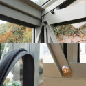 Serre de jardin SUPRA 26,10m² en aluminium naturel et verre trempé 4mm + embase incluse - Lams