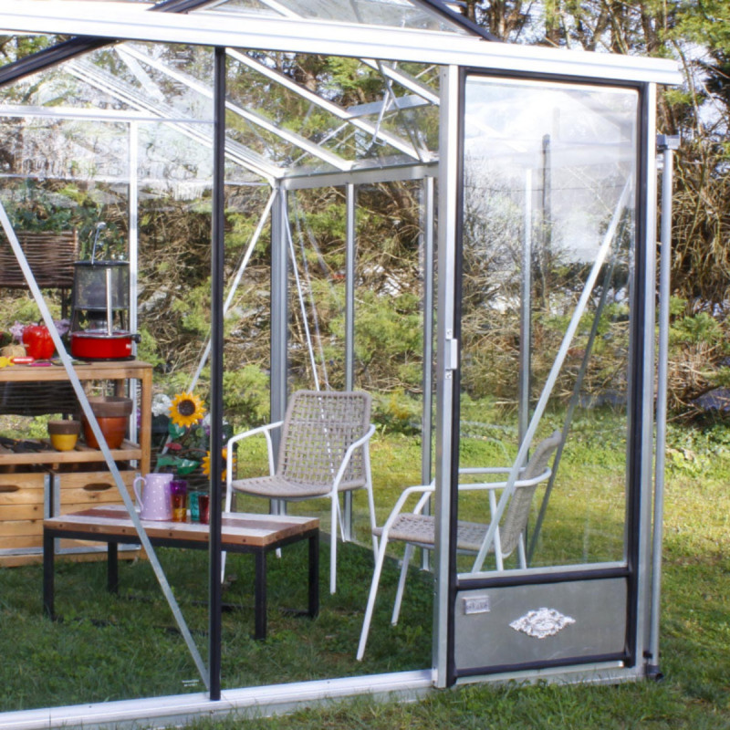 Porte supplémentaire en pignon 77x200cm en aluminium pour serre Essentia - Lams