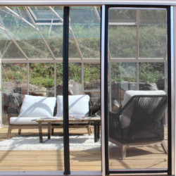 Porte moustiquaire 70x180cm avec cadre en aluminium pour serre - LAMS