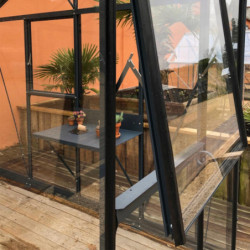 Lucarne de paroi en aluminium pour serres de jardin Luxia LAMS