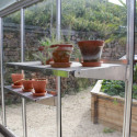 Etagère en aluminium naturel 50x73cm pour serres de jardin - Lams	