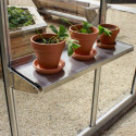 Etagère en aluminium naturel 50x73cm pour serres de jardin - Lams	