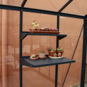 Etagère en aluminium naturel 50x73cm pour serres de jardin - Lams	