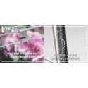 Serre Laurus Uranus 12,90m² en aluminium laqué gris et verre trempé 3mm + embase incluse - Natura Lams