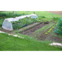 Serre chenille de jardin 1,3x5m en PE non armé 200 microns Serres Tonneau
