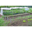 Serre chenille de jardin 1,3x7,5m en PE non armé 200 microns Serres Tonneau