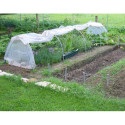 Serre chenille de jardin 1,3x7,5m en PE non armé 200 microns Serres Tonneau