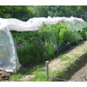 Serre chenille de jardin 1,3x7,5m en PE non armé 200 microns Serres Tonneau