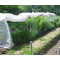 Serre chenille de jardin 1,3x7,5m en PE non armé 200 microns Serres Tonneau