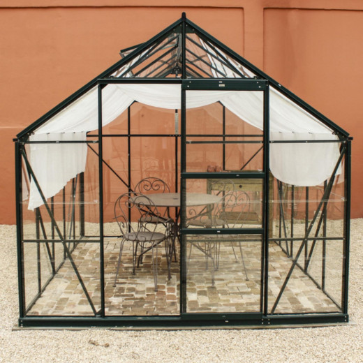 Système d’ombrage pour serres en aluminium laqué vert Laurus 14,40m² - Lams
