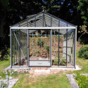 Serre de jardin LUXIA Rétro 14,10m² en aluminium laqué et verre trempé 4mm + embase incluse - Lams