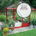Serre de jardin LUXIA Rétro 18,70m² en aluminium laqué et verre trempé 4mm + embase incluse - Lams