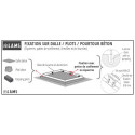Serre de jardin LUXIA Rétro sur muret 9,60m² en aluminium laqué et verre trempé 4mm - Lams