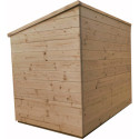 Coffre de jardin en bois traité 20mm 1200L GENIO Blanc - Gardy Shelter