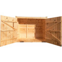 Coffre de jardin en bois traité 28mm 2000L ALTO Blanc - Gardy Shelter