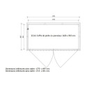 Coffre de jardin en bois traité 28mm 2000L ALTO Blanc - Gardy Shelter