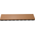 Plancher en bois composite - lot de 0,6m² - lames clipsables - marron - Compolife
