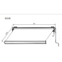 Store électrique retractable 3x2,5 coffre complet beige X-Metal