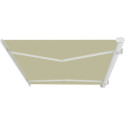 Store banne électrique 400x300cm LUXO toile polyester beige - X-METAL