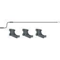 Store banne motorisé 400x300cm LUXO toile polyester grise - X-METAL