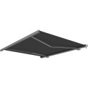 Store banne motorisé 500x300cm LUXO toile polyester grise - X-METAL