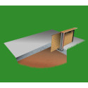 Piscine bois octogonale allongée 400x610cm AZURA toute équipée UBBINK