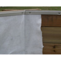 Piscine bois octogonale allongée 400x610cm AZURA toute équipée UBBINK