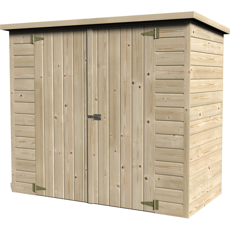 Abri à vélos Bike Box 1,88m² en bois massif  12mm – Décor et Jardin