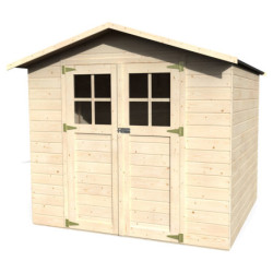 Abri de jardin Lode 4,63m² en bois massif 12mm avec plancher – Décor et Jardin