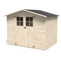 Abri de jardin Lodum 5,29m² en bois massif 12mm avec plancher – Décor et Jardin