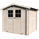 Abri de jardin Milovic 4,90m² en bois massif 19mm avec double porte – Décor et Jardin