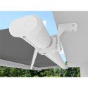 Fixation blanche mur et sous-toit pour store banne coffre plein X-METAL