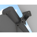 Fixation grise mur et sous-toit pour store banne coffre plein X-METAL