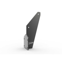 Fixation grise supérieure latérale pour store banne coffre plein X-METAL