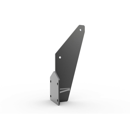 Fixation grise supérieure latérale pour store banne coffre plein X-METAL