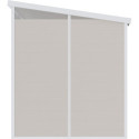 Abri de jardin en résine 3,24m² beige toit monopente skylight + plancher - Jobu