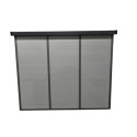 Abri de jardin en résine 4,10m² gris clair toit monopente skylight + plancher - Jobu