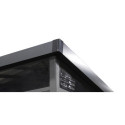 Abri de jardin en résine 4,10m² anthracite toit monopente skylight + plancher - Jobu