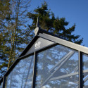Serre anthracite Jubii 60 LE 15,1m² en aluminium et verre trempé 3mm - Juliana
