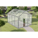 Serre de jardin 6,5m² en aluminium et polycarbonate 6mm Sanus L7 – Gampre